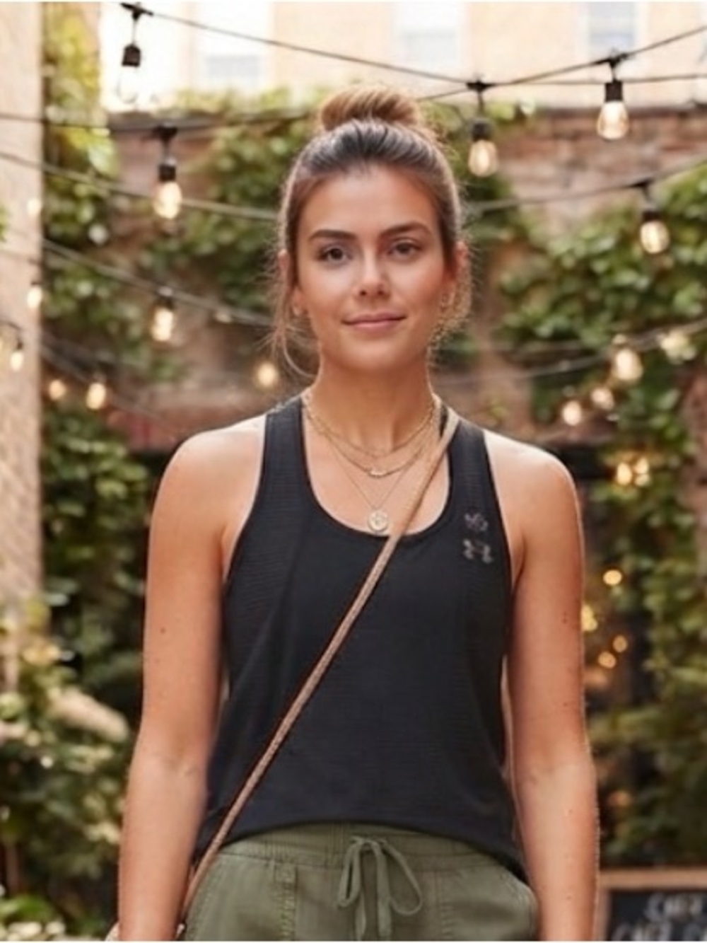 Under Armour black racerback tank size medium